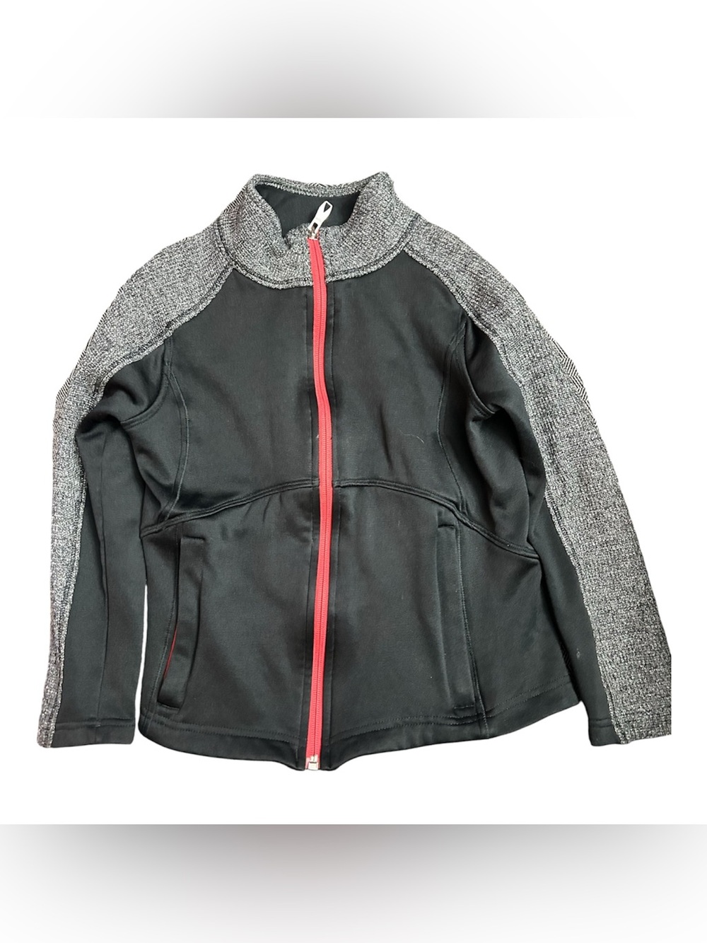 Spyder Kids Black & Gray Jacket with Red Zipper
